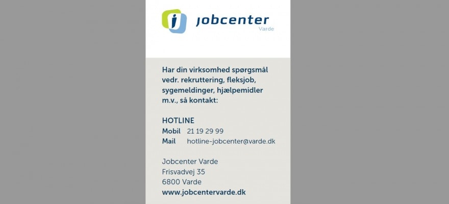 Hotline med nogle informationer fra jobcenter Varde