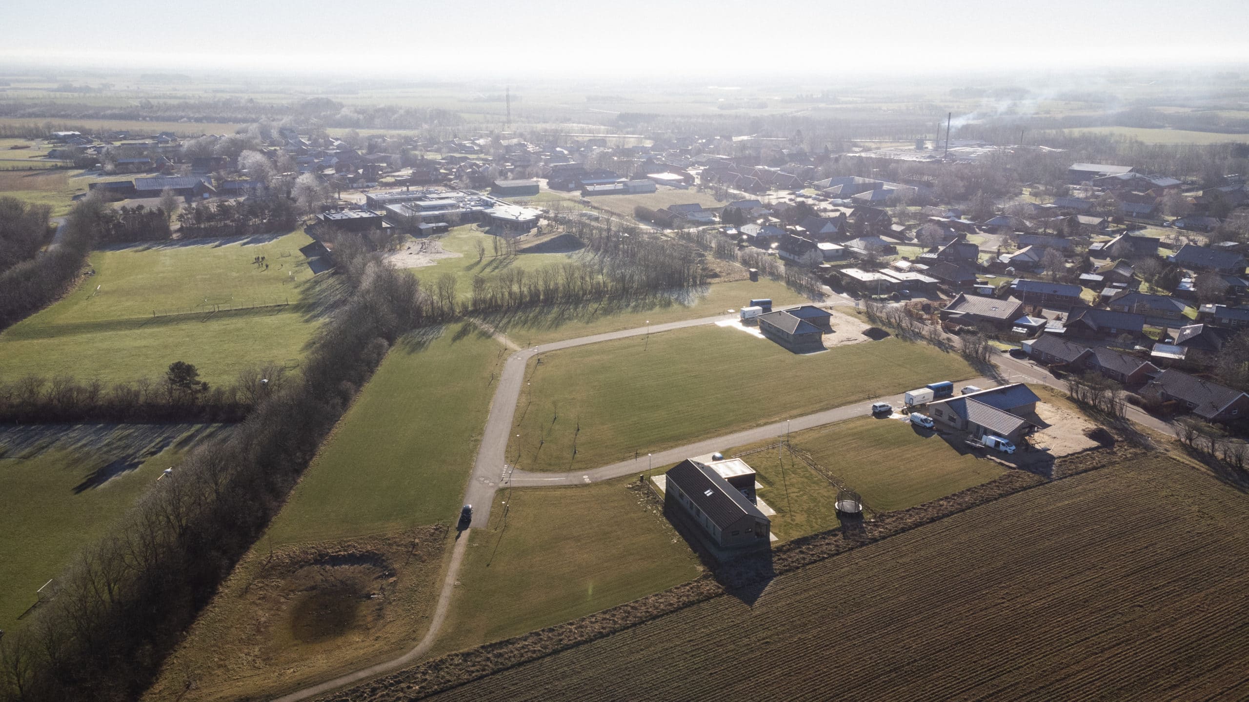 Luftfoto over Lindegaardsparken